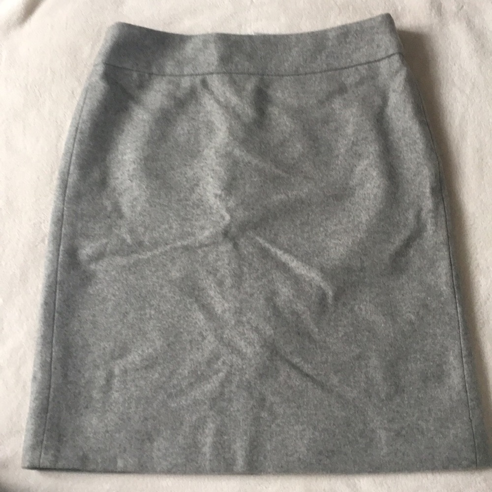 JCrew heather gray wool pencil skirt -Size 2
